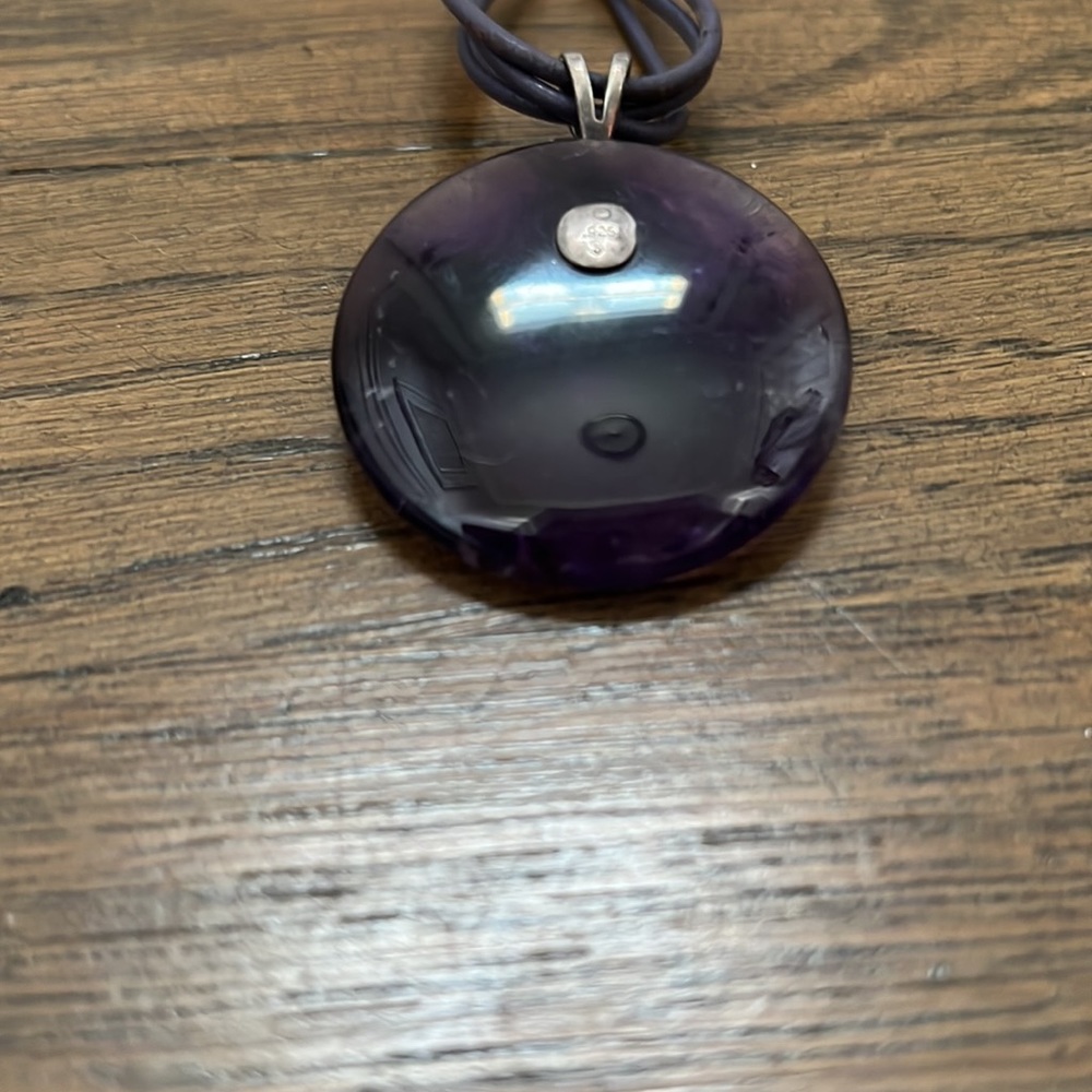 Amethyst Pendant Statement Necklace - image 7
